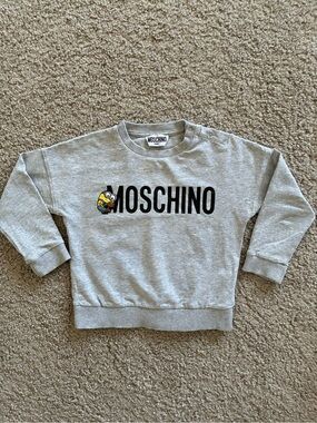 Moschino Baby x Minions Light Gray Logo Sweatshirt